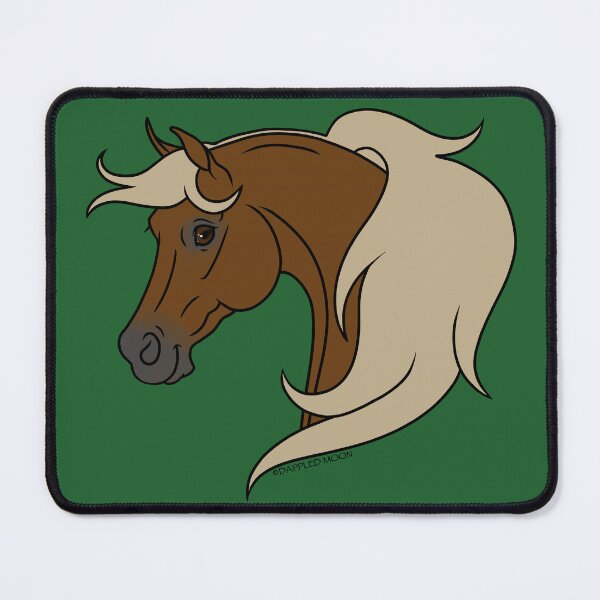 Item preview, Cartoon Chestnut Arabian Horse with Flaxen Mane designed and sold by DappledMoon.