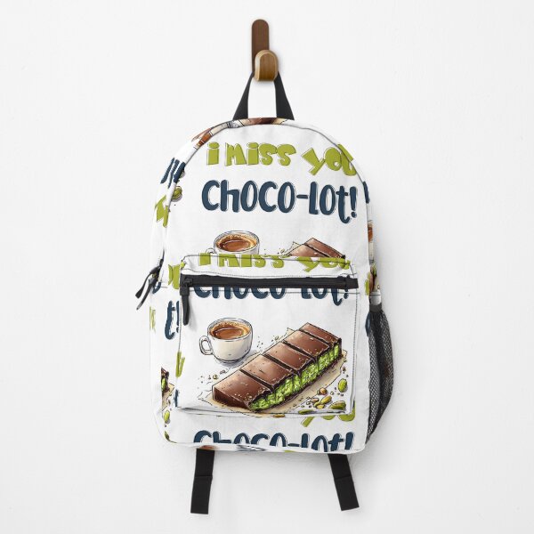 Item preview, I Miss You Choco-lot! – Pistachio Stuffed Dubai Chocolate Kunafa Foodie Humor Wordplay designed and sold by FUNqoosh.