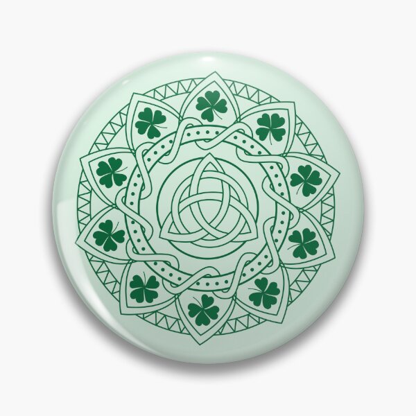 Item preview, Celtic Knot Shamrock Mandala Design designed and sold by hitechmom.