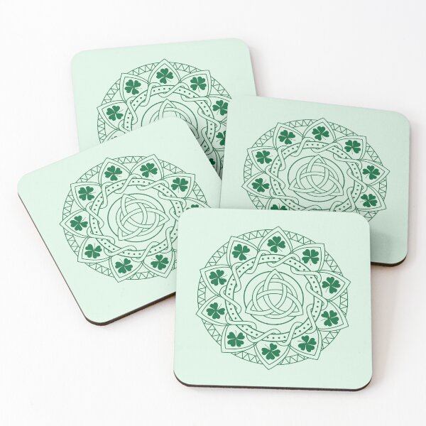 Item preview, Celtic Knot Shamrock Mandala Design designed and sold by hitechmom.