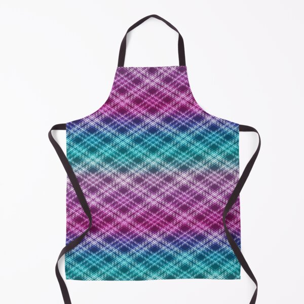 Item preview, Preppy plaid Diamond pattern ombre purple and blue designed and sold by FatBirdie.