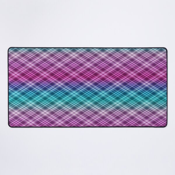Item preview, Preppy plaid Diamond pattern ombre purple and blue designed and sold by FatBirdie.