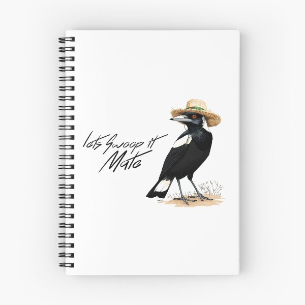 Item preview, Magpie Swooping Season White designed and sold by Dactyldesign.