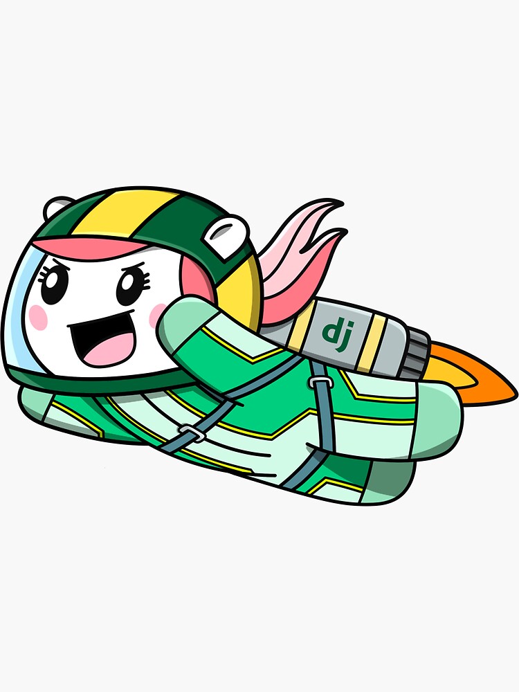 Thumbnail 3 of 3, Sticker, Batteries Included Django Pony designed and sold by sjbitcode.