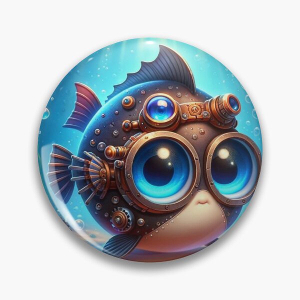 Item preview, Steampunk Blue-Eyed Pleco designed and sold by Sillytoe.