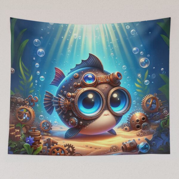 Item preview, Steampunk Blue-Eyed Pleco designed and sold by Sillytoe.