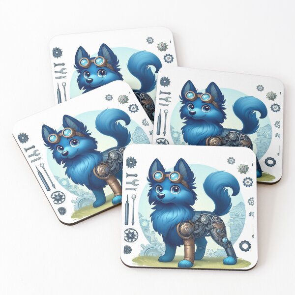 Item preview, Steampunk Blue German Shepherd designed and sold by Sillytoe.