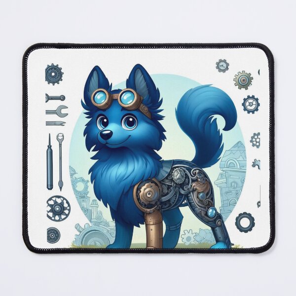 Item preview, Steampunk Blue German Shepherd designed and sold by Sillytoe.