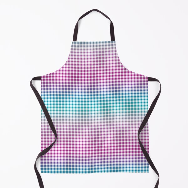 Item preview, gingham preppy pattern ombre purple and blue designed and sold by FatBirdie.