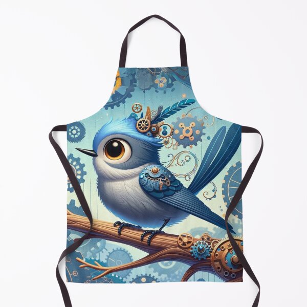Item preview, Steampunk Blue Gray Gnatcatcher designed and sold by Sillytoe.