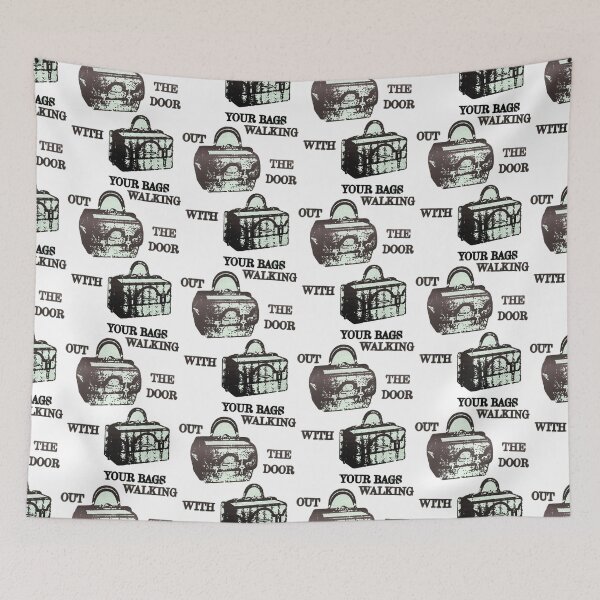 Item preview, walking out the door with your bags designed and sold by indie cottage.