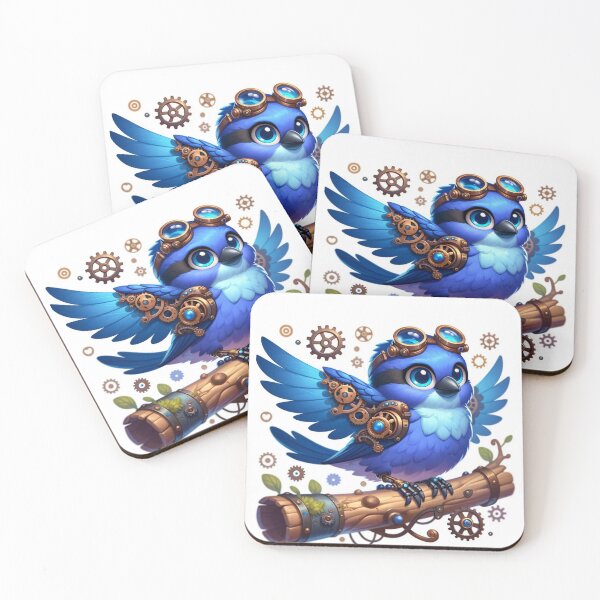 Item preview, Steampunk Blue Grosbeak designed and sold by Sillytoe.