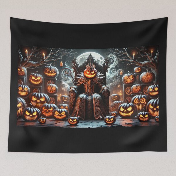Item preview, Pumpkin Monarch - The Dark Sovereign’s Throne designed and sold by WheelieGdArt.