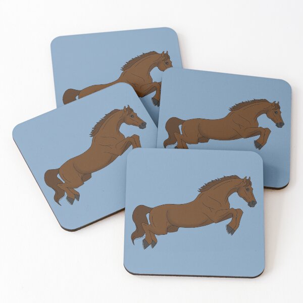 Item preview, Cartoon Chestnut Jumping Horse designed and sold by DappledMoon.