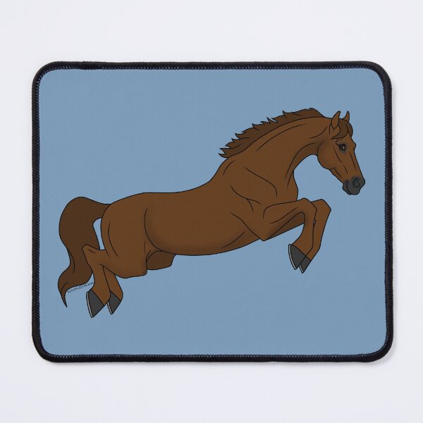 Item preview, Cartoon Chestnut Jumping Horse designed and sold by DappledMoon.