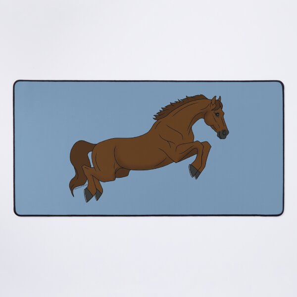 Item preview, Cartoon Chestnut Jumping Horse designed and sold by DappledMoon.