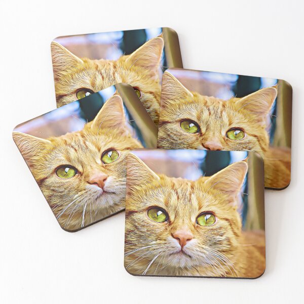 Item preview, Cute orange cat designed and sold by Mageolicious.