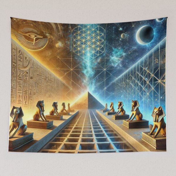 Item preview, "Seamless Egypt – The Infinite Tiling Pyramid Dream" designed and sold by Meta2Physical.