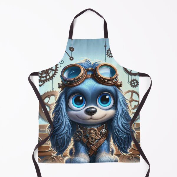 Item preview, Steampunk Blue Picardy Spaniel designed and sold by Sillytoe.