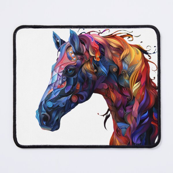 Item preview, Prism Fractal Horse, gift for horse lovers, gift for her designed and sold by ANotiontoKnit.