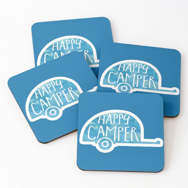 Item preview, Happy Camper Minimalist Trailer Design designed and sold by hitechmom.