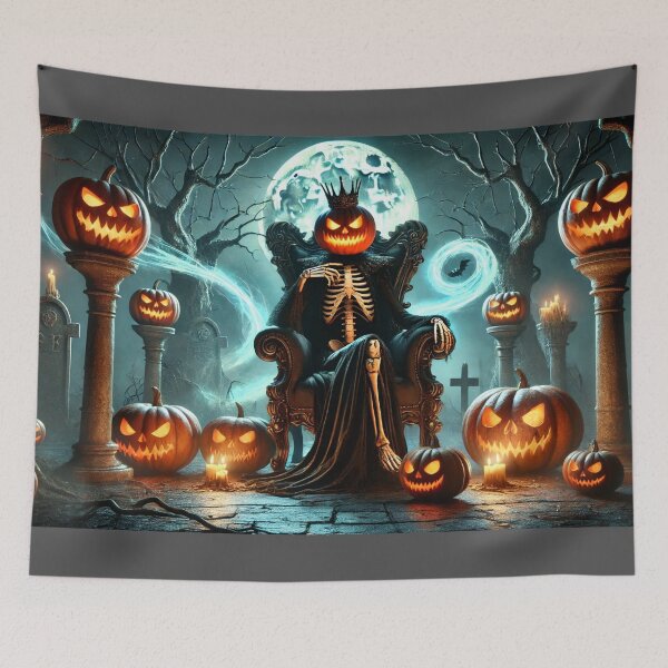 Item preview, Graveyard Monarch - Reigning Over the Midnight Realm designed and sold by WheelieGdArt.