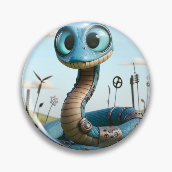 Item preview, Steampunk Blue Racer Snake designed and sold by Sillytoe.