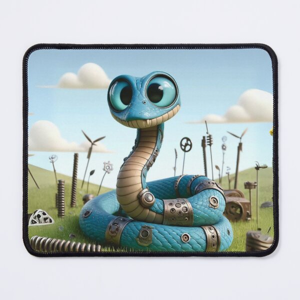 Item preview, Steampunk Blue Racer Snake designed and sold by Sillytoe.