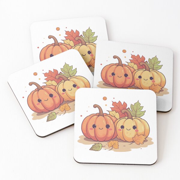 Item preview, Whimsical Autumn Pumpkins & Falling Leaves – Cozy Fall Illustration designed and sold by sirenandscript.