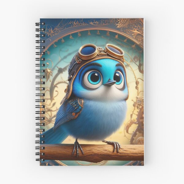 Item preview, Steampunk Blue Tanager designed and sold by Sillytoe.