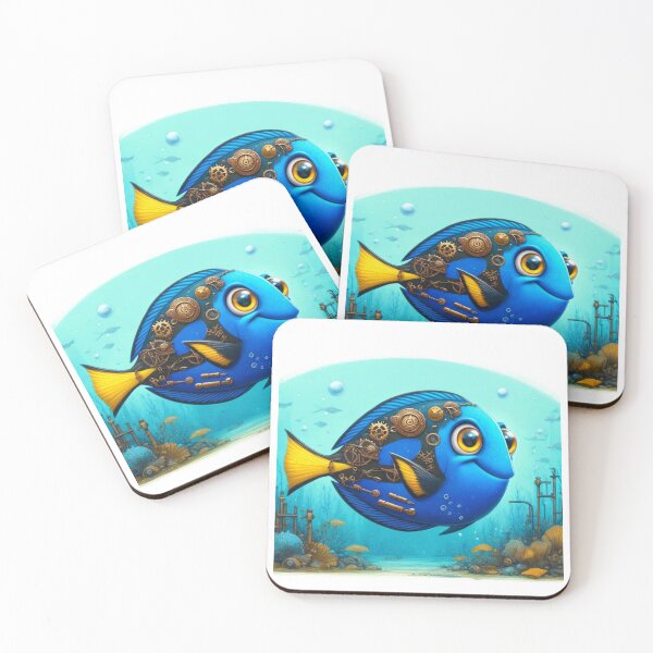 Item preview, Steampunk Blue Tang designed and sold by Sillytoe.