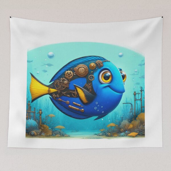 Item preview, Steampunk Blue Tang designed and sold by Sillytoe.