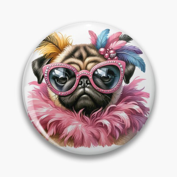 Item preview, Diva Pug Dog designed and sold by Wags & Tails.