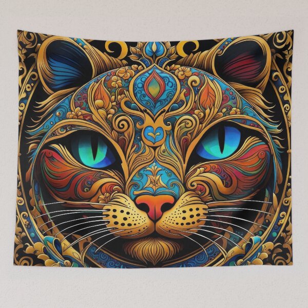 Item preview, Intense Cat designed and sold by Kallak-AI-Art.