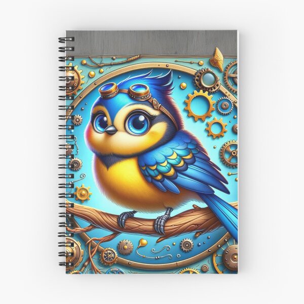 Item preview, Steampunk Blue Tit designed and sold by Sillytoe.