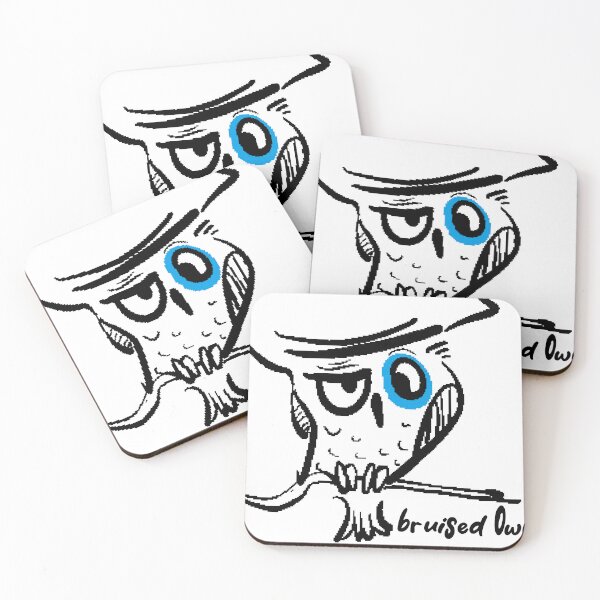 Item preview, bruised owl designed and sold by taeist.