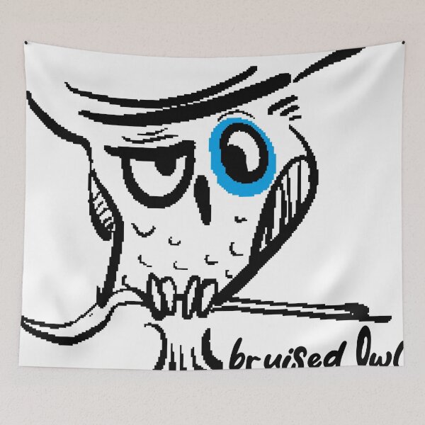 Item preview, bruised owl designed and sold by taeist.