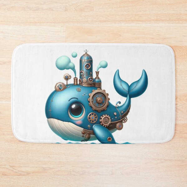 Item preview, Steampunk Blue Whale designed and sold by Sillytoe.