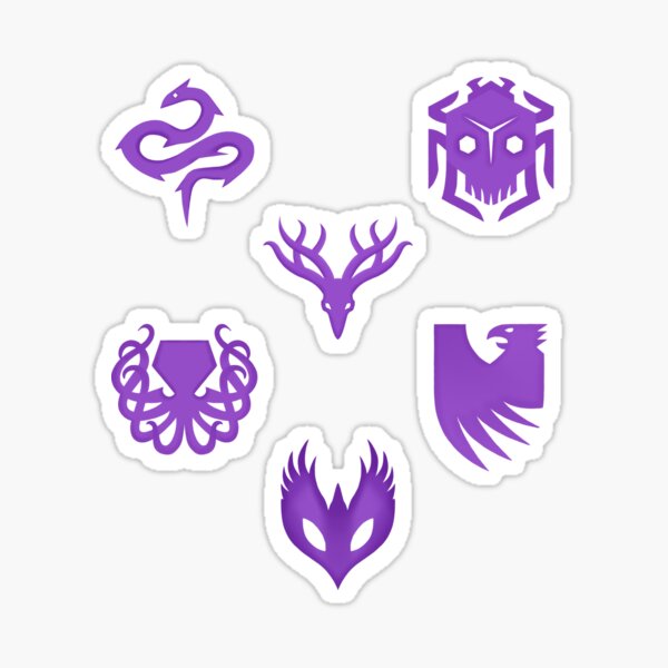 Vista previa del artículo con la obra «Facciones de Thedas de la Guardia del Velo», diseñado y vendido por The Nameless Nerd's Shop.