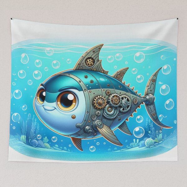 Item preview, Steampunk Bluefin Tuna designed and sold by Sillytoe.