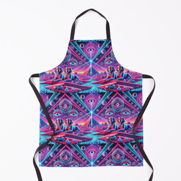 Item preview, "Neon Pyramid Dream – The Infinite Tiling Egyptian Reality" designed and sold by Meta2Physical.