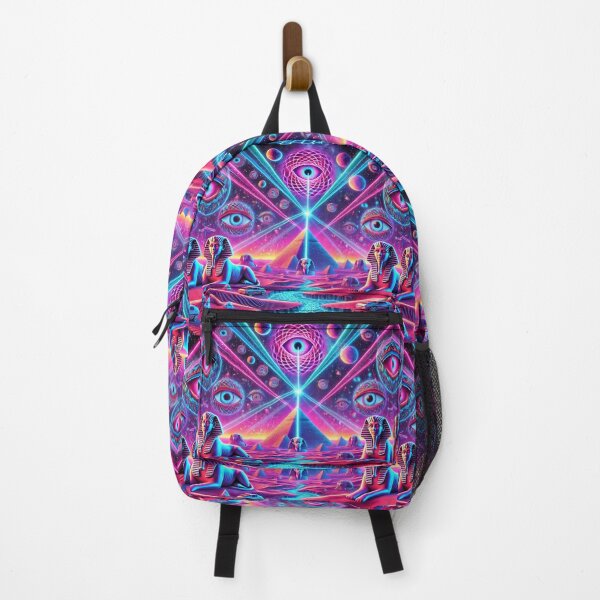Item preview, "Neon Pyramid Dream – The Infinite Tiling Egyptian Reality" designed and sold by Meta2Physical.