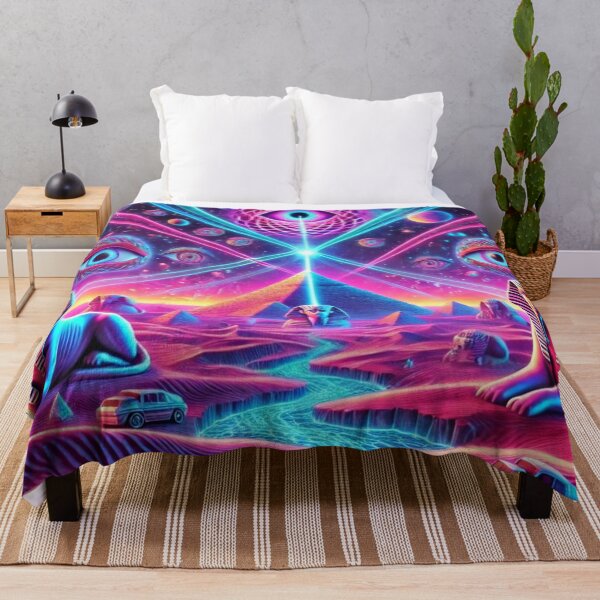 Item preview, "Neon Pyramid Dream – The Infinite Tiling Egyptian Reality" designed and sold by Meta2Physical.