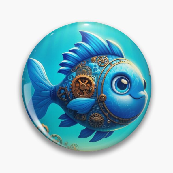 Item preview, Steampunk Bluefish designed and sold by Sillytoe.