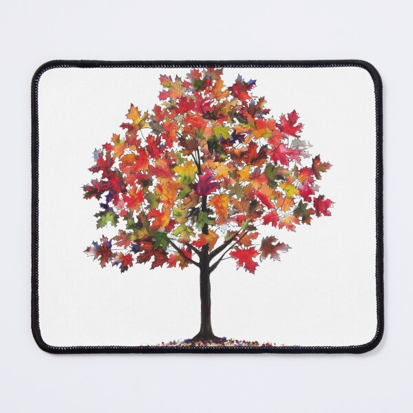 Item preview, Vibrant Autumn Maple Tree Watercolor – Fall Leaves Illustration designed and sold by sirenandscript.
