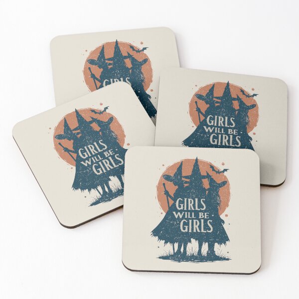 Item preview, Girls Will Be Girls - Cute Funny Halloween Witches designed and sold by Urban-Alien.