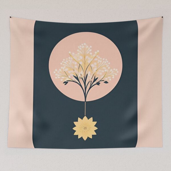 Item preview, Witchy Yarrow Floral Graphic designed and sold by gentle orchard.