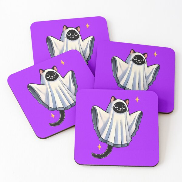 Item preview, Spooky Ghost Cat Boo designed and sold by ZAIKY DREAMS.