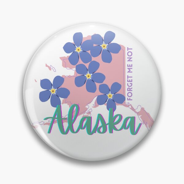 Item preview, Alaska State Forget Me Not Flower T-shirt Sticker designed and sold by ThinkNature!.