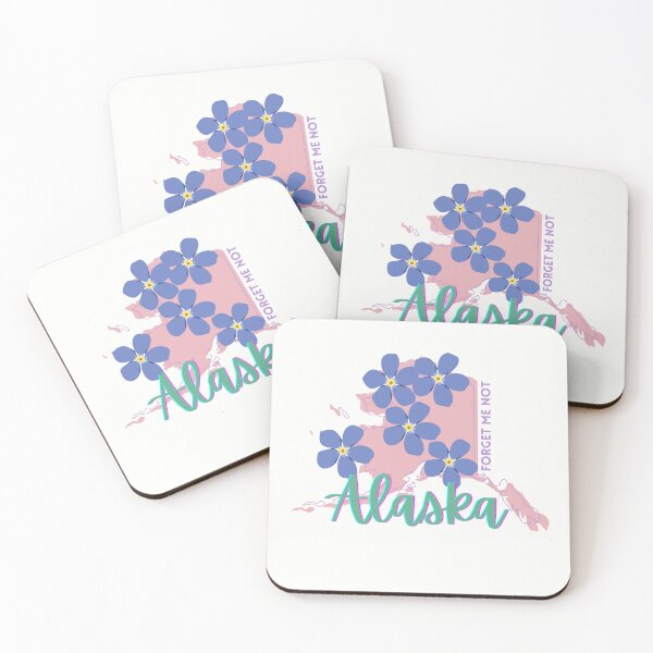 Artikelvorschau, Alaska State Vergissmeinnicht Blumen-T-Shirt Sticker entworfen und verkauft von ThinkNature!.